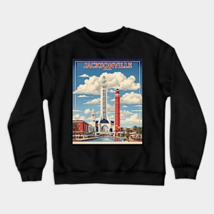 Jacksonville Florida United States of America Tourism Vintage Poster Crewneck Sweatshirt